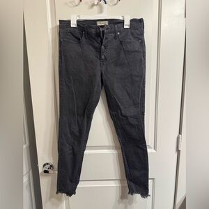 Madewell Gray Ankle Cropped Jeans